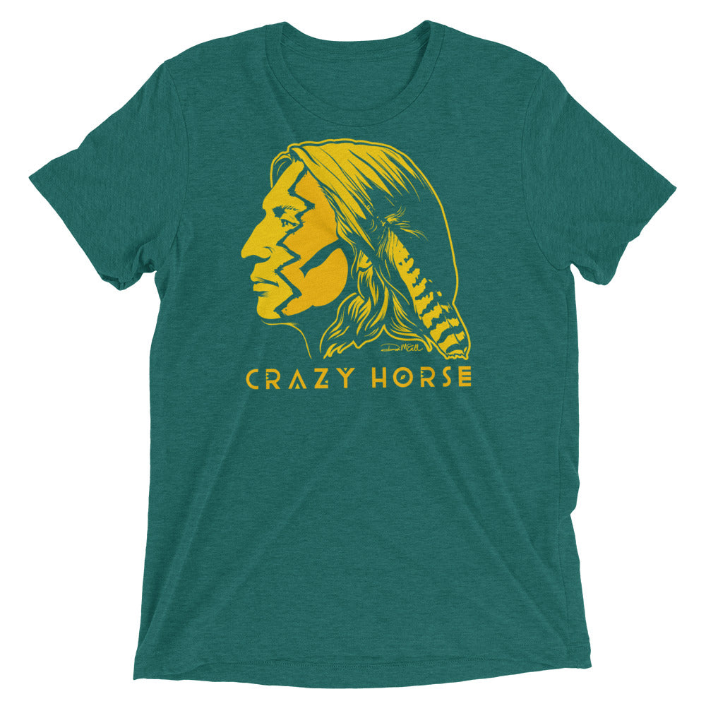 Crazy Horse War Paint Tri-Blend Graphic T-Shirt