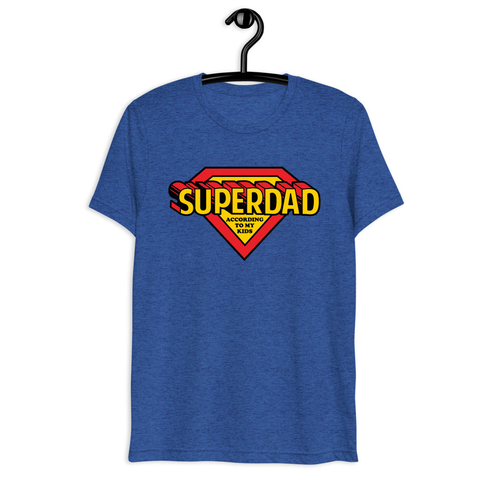 Super Dad According To My Kids Tri-Blend T-Shirt