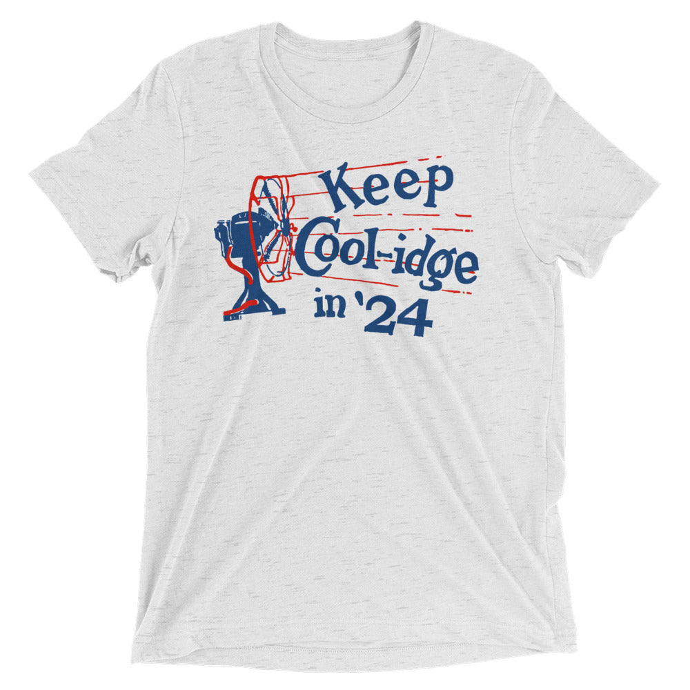 Keep Coolidge Vintage Calvin Coolidge Triblend T-Shirt - Liberty Maniacs