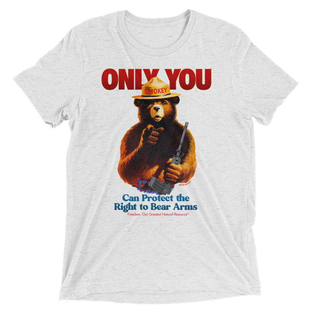 Only You Can Protect the Right to Bear Arms Tri-Blend T-Shirt