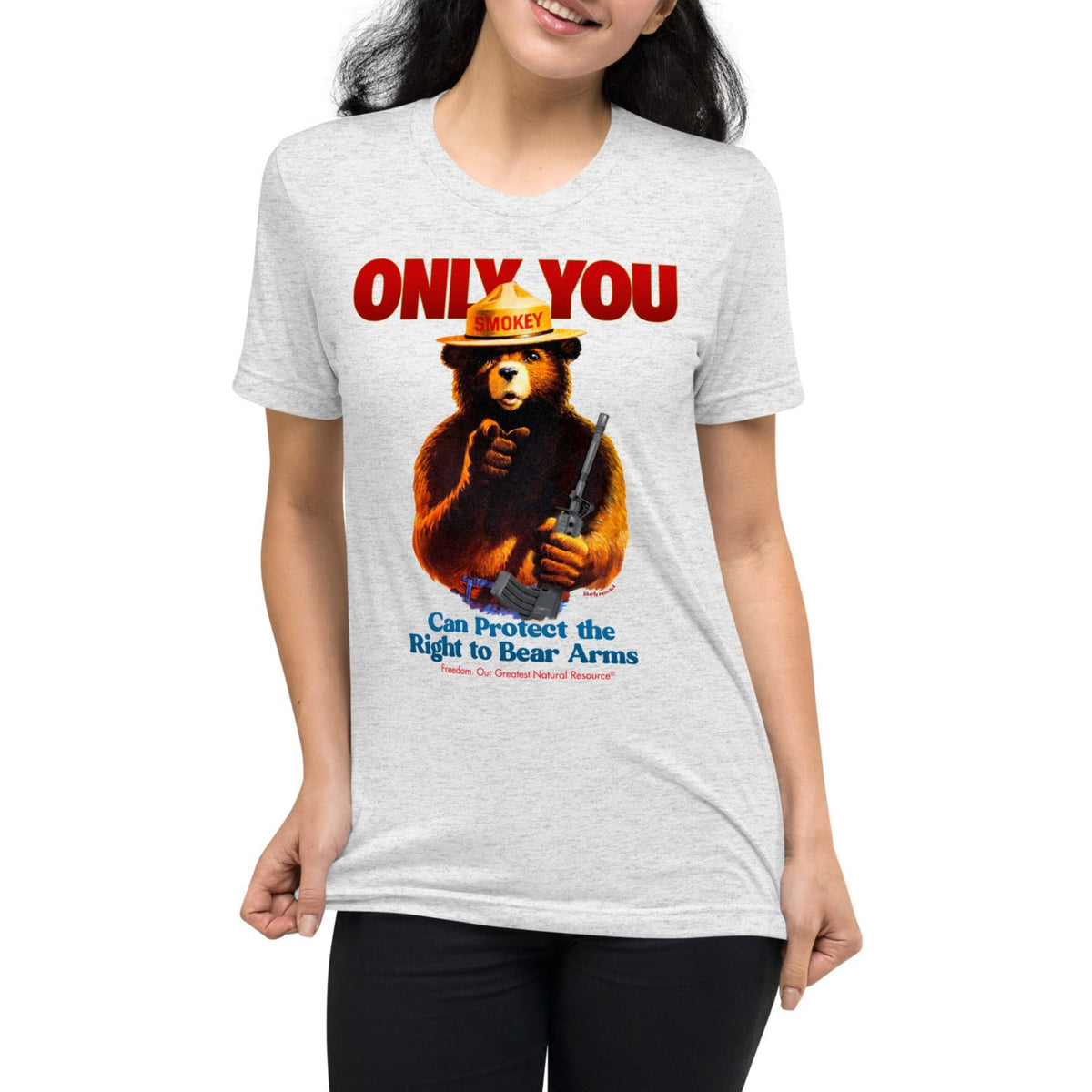 Only You Can Protect the Right to Bear Arms Tri-Blend T-Shirt