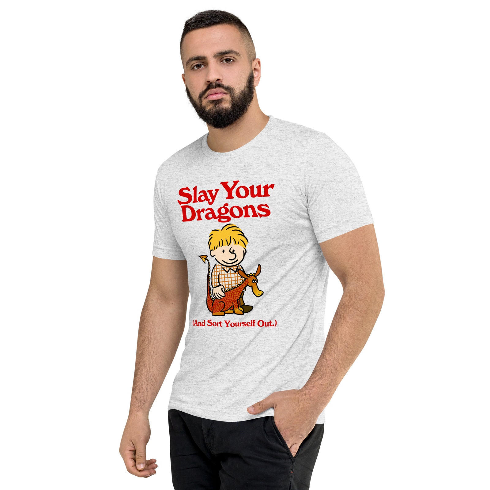 Slay Your Dragons Tri-Blend Track Shirt
