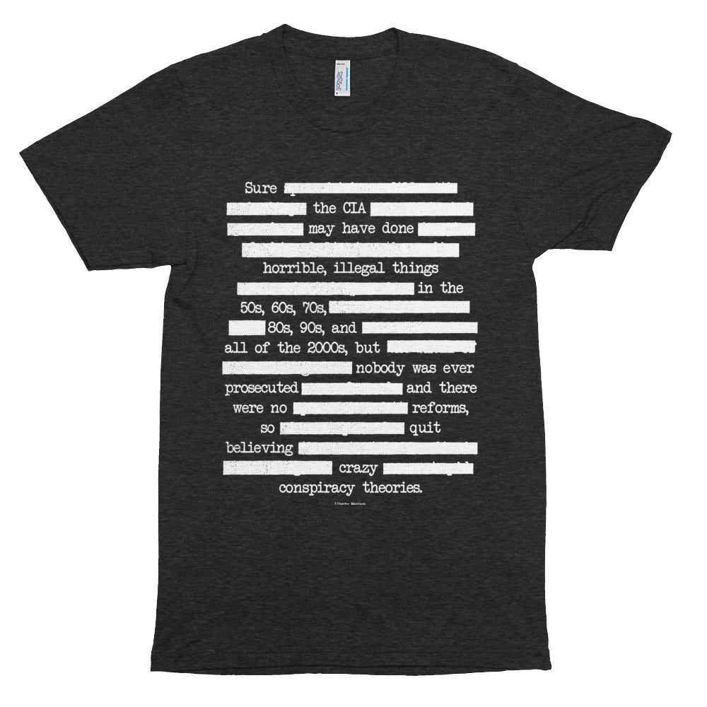 CIA Redaction Unisex Tri-Blend Track Shirt