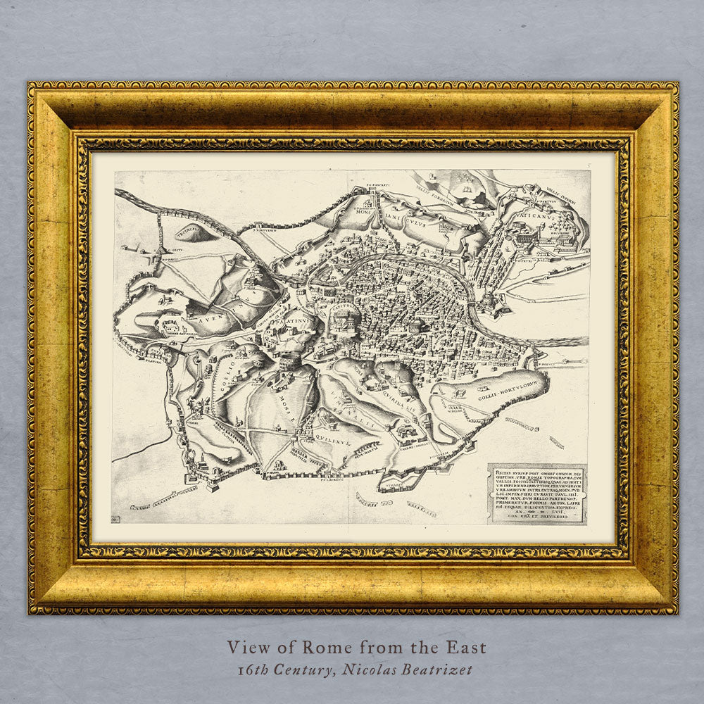 View of Rome from the East Art Print