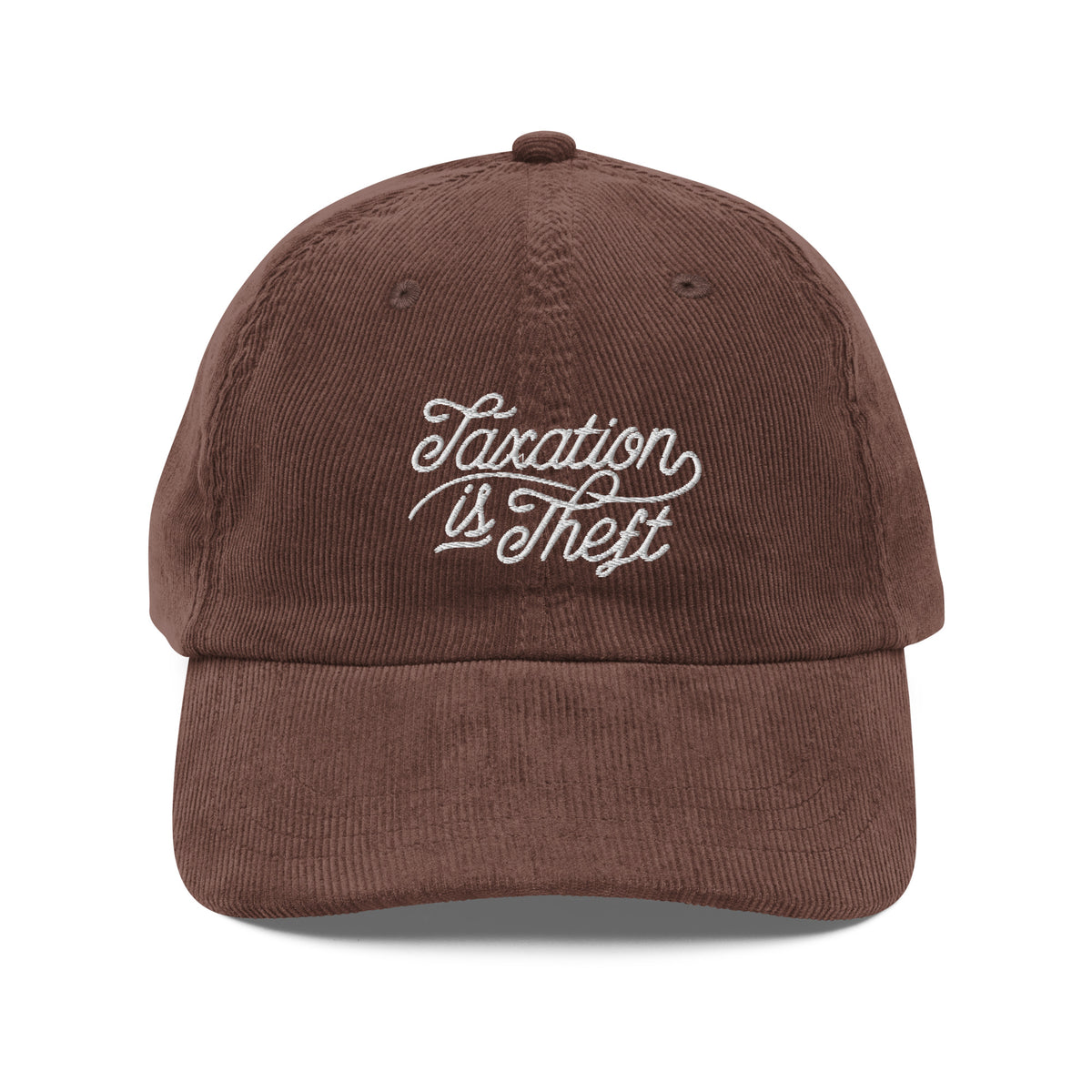 Taxation Is Theft Vintage Corduroy Cap