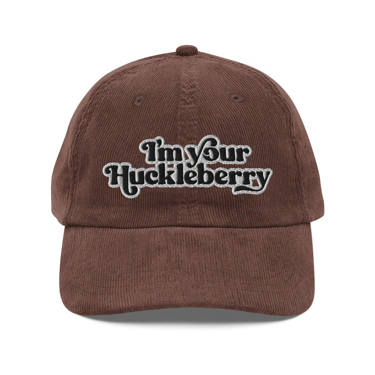 I&#39;m Your Huckleberry Vintage Corduroy Cap