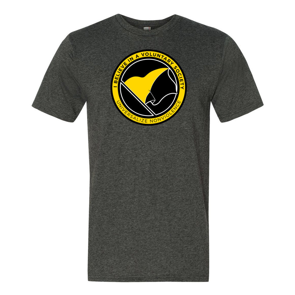 I Believe In A Voluntary Society Voluntaryism Shirt by Liberty Maniacs