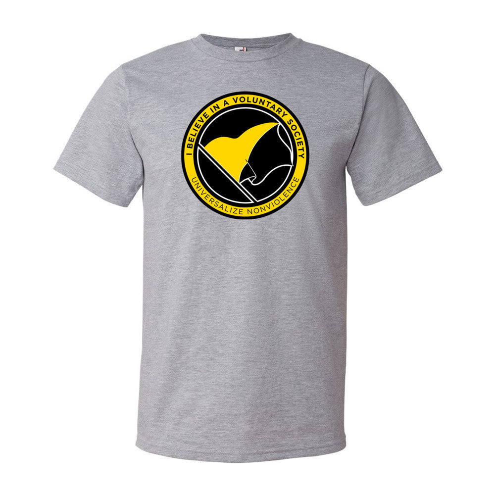 I Believe In A Voluntary Society Voluntaryism Shirt by Liberty Maniacs