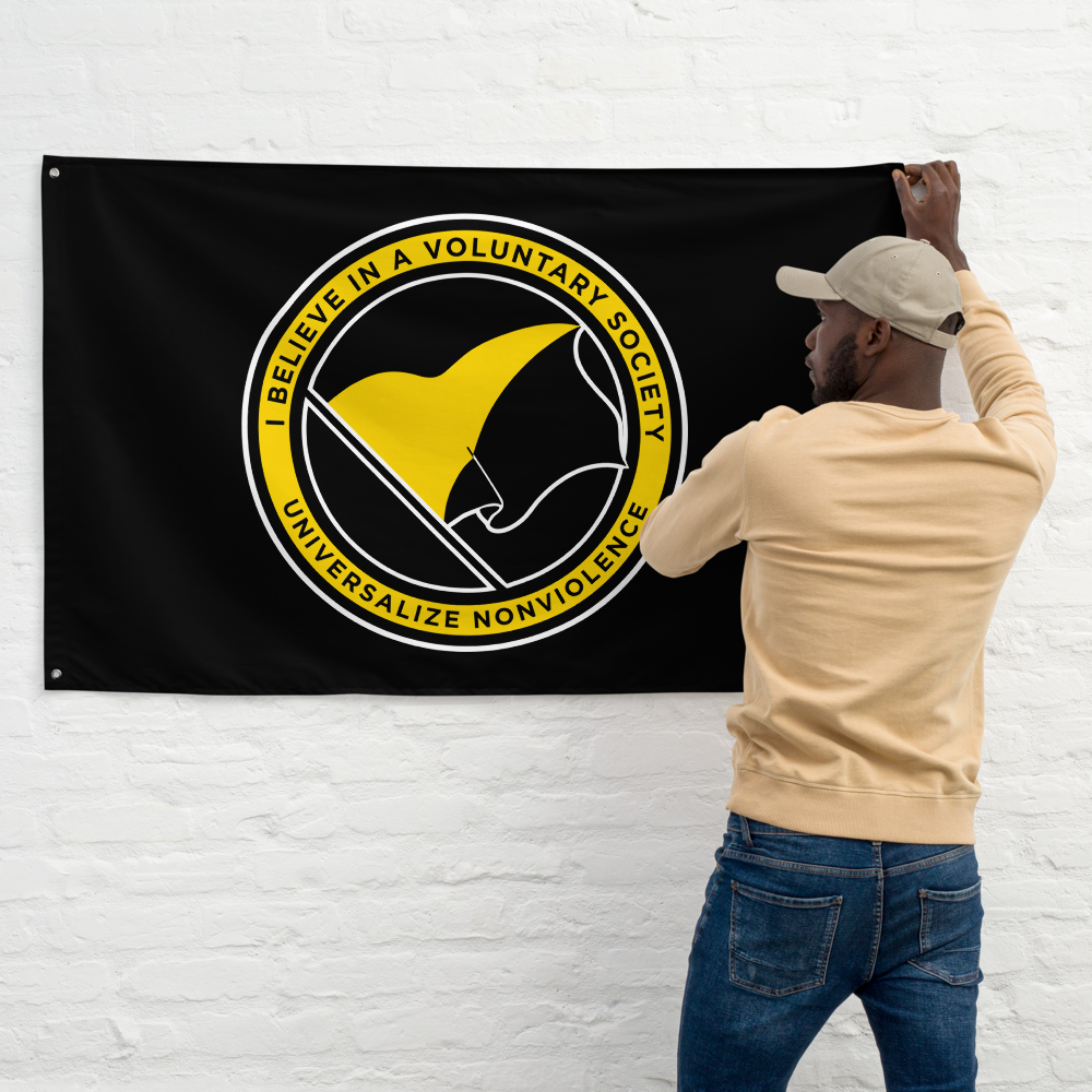 Voluntaryist Wall Flag