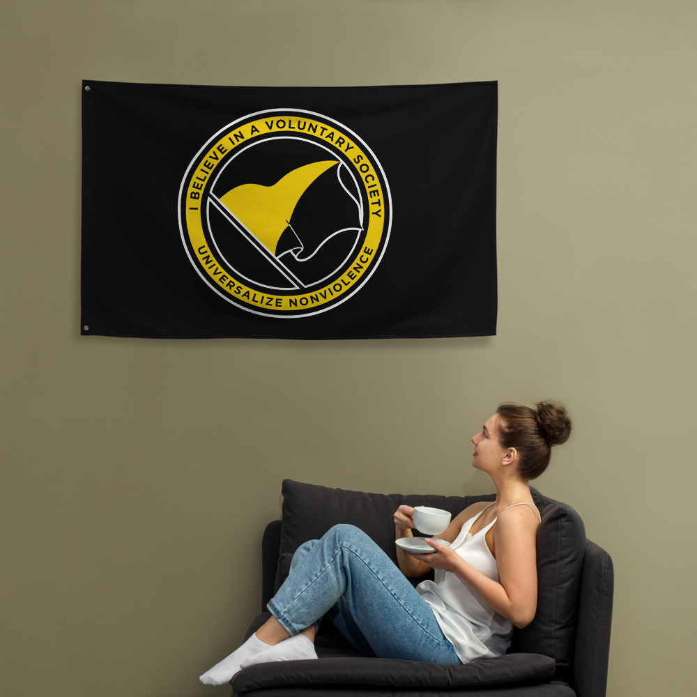 Voluntaryist Wall Flag