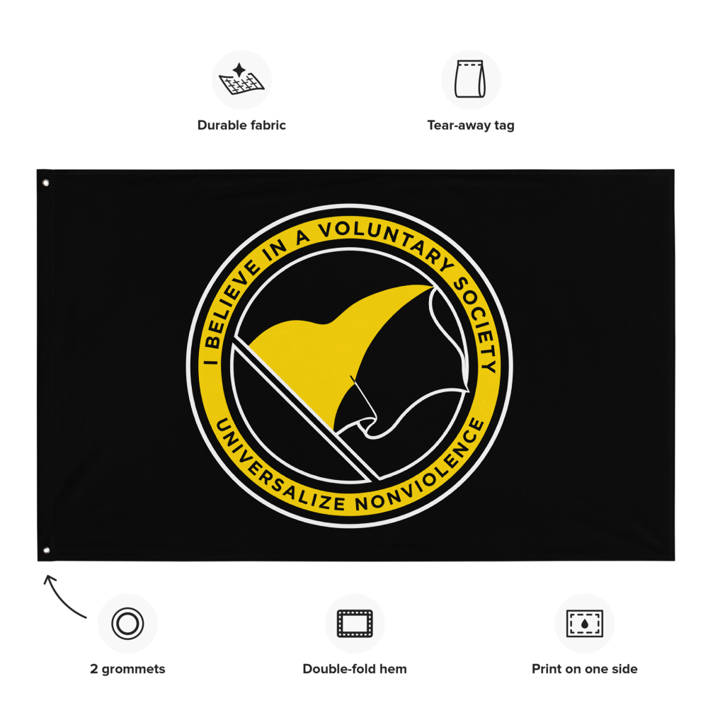 Voluntaryist Wall Flag