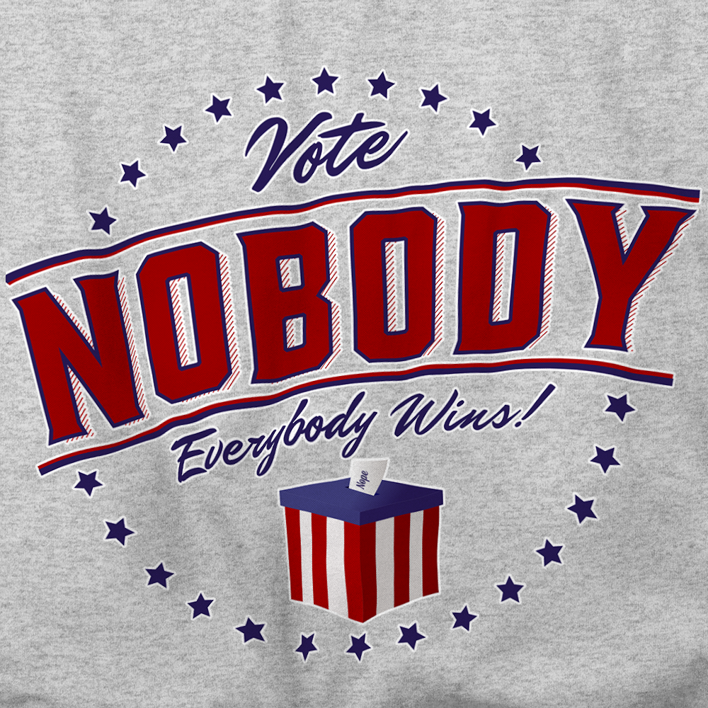 Vote Nobody Men&#39;s Lightweight Tees