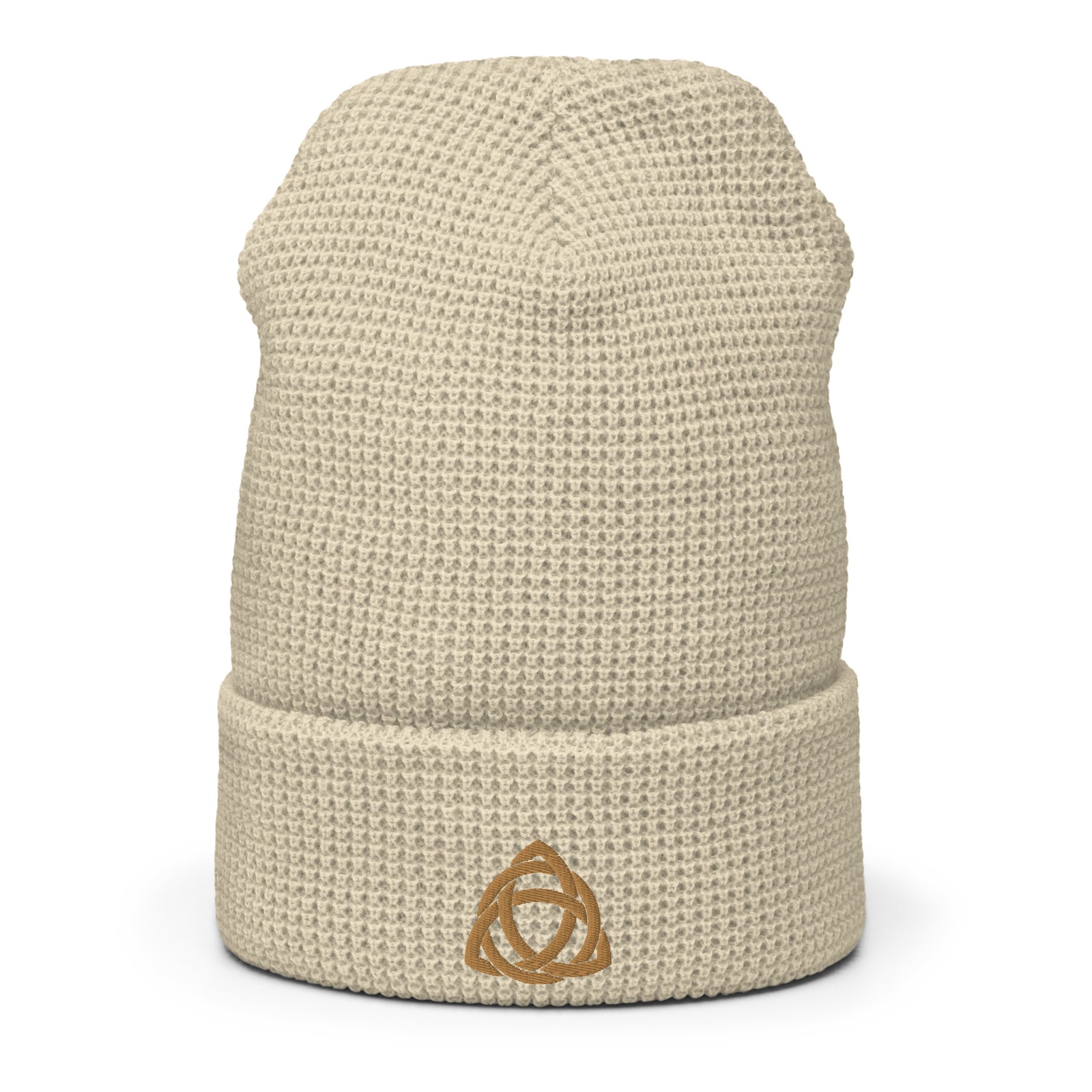 Trinity Knot Embroidered Waffle Beanie