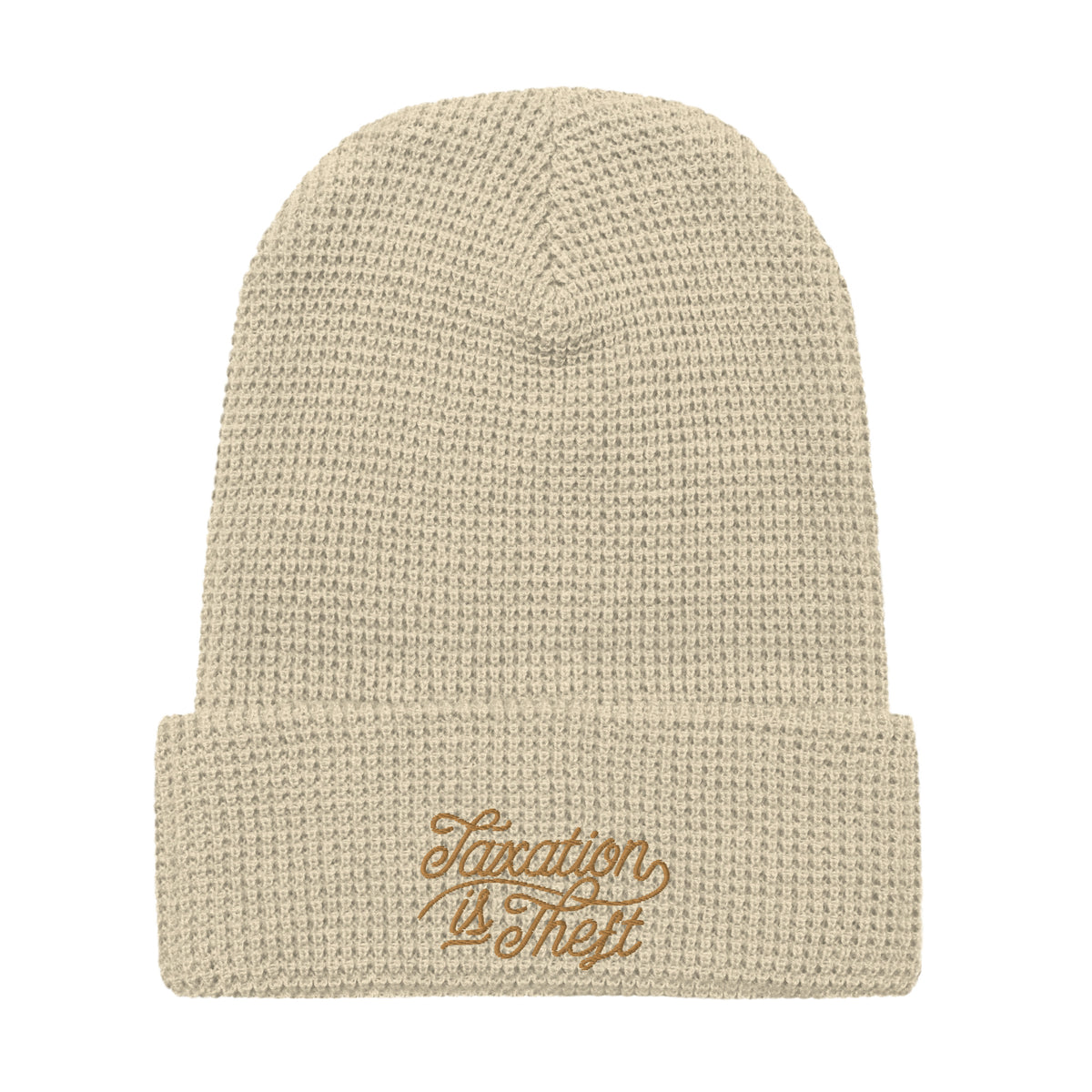 Taxation Is Theft Waffle Beanie