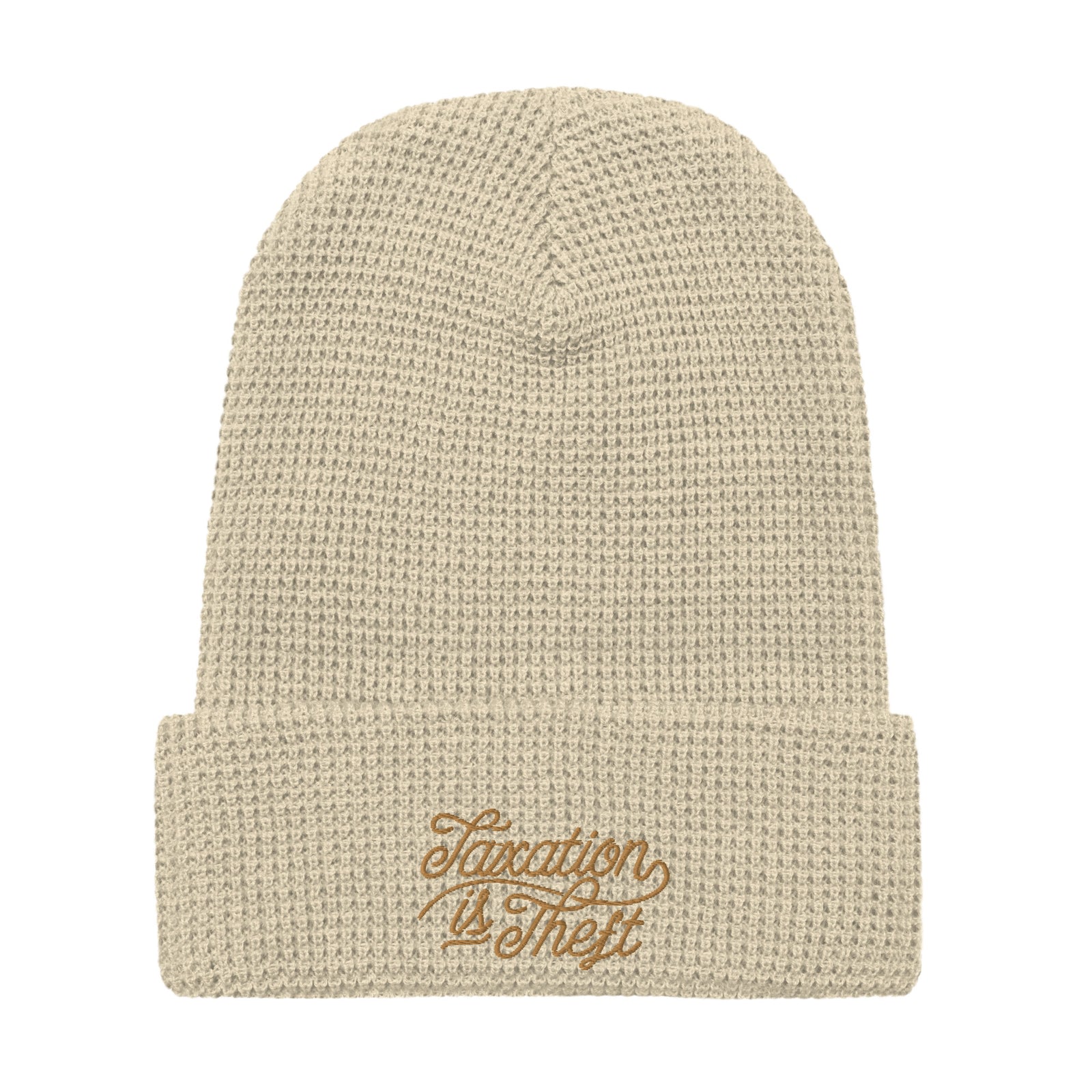 Taxation Is Theft Waffle Beanie