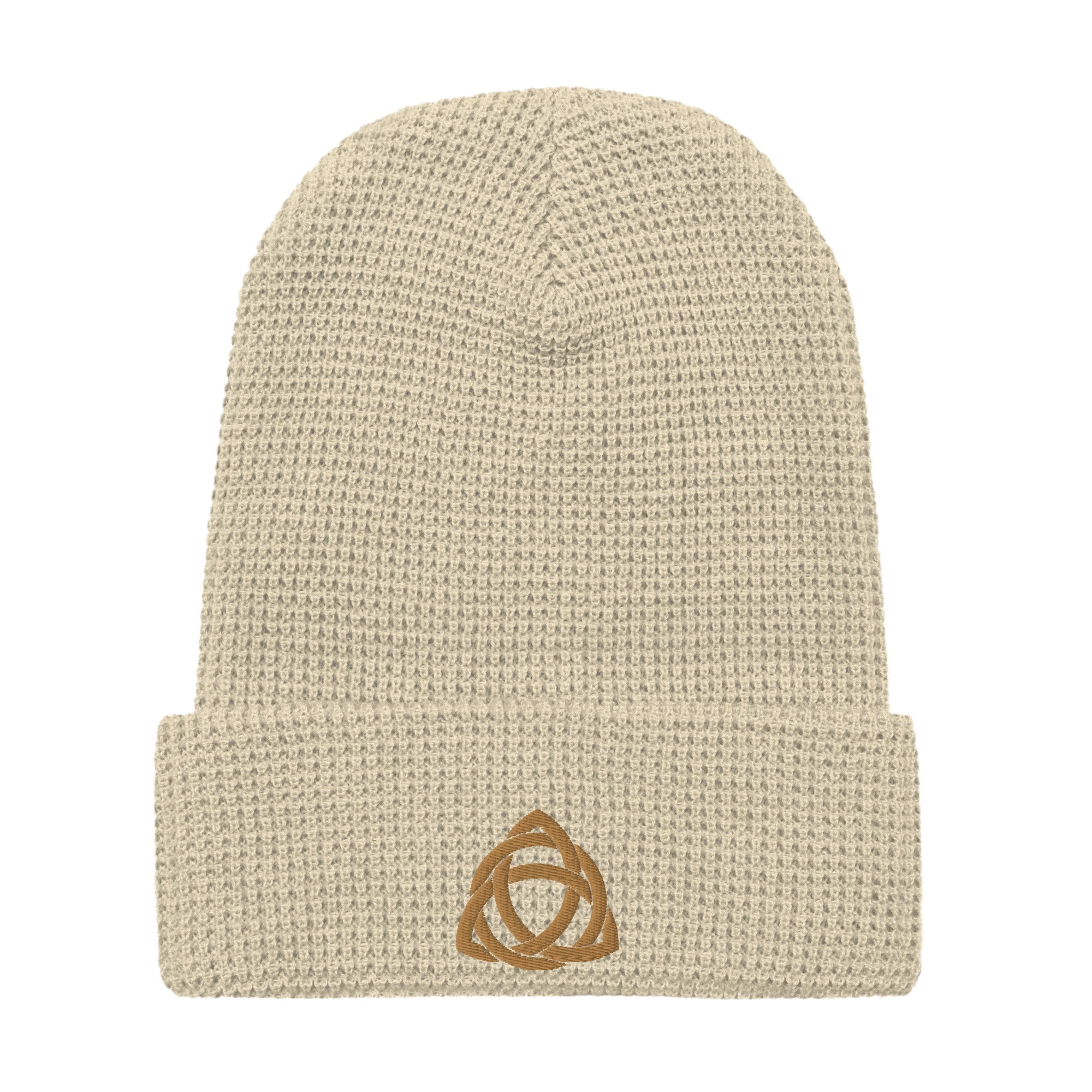 Trinity Knot Embroidered Waffle Beanie