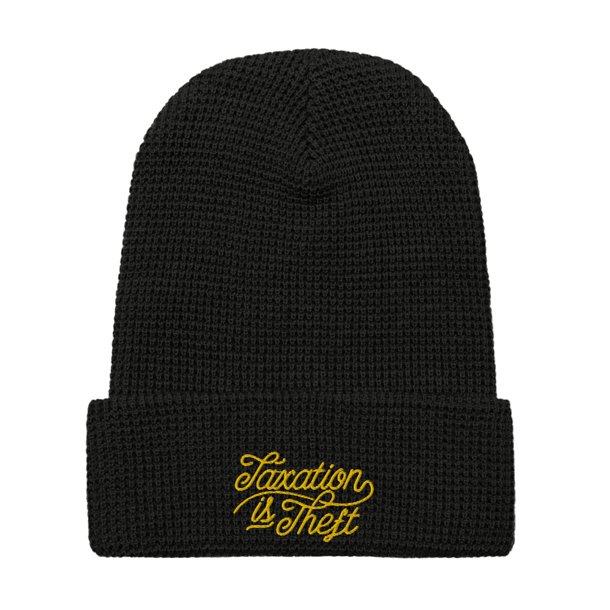 Taxation Is Theft Waffle Beanie