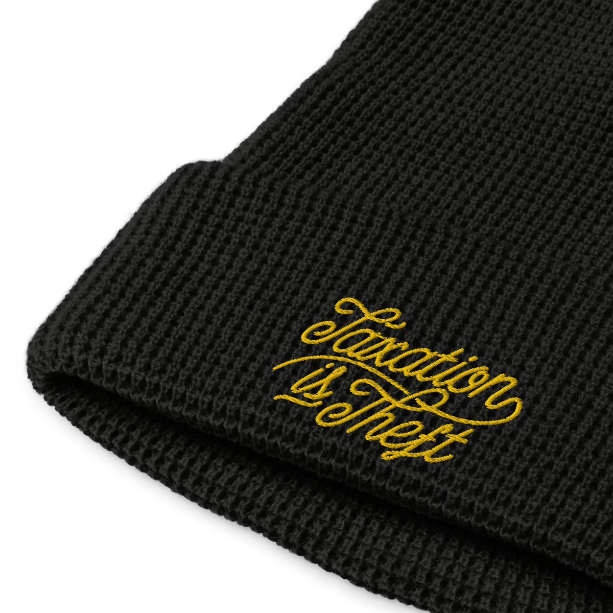 Taxation Is Theft Waffle Beanie