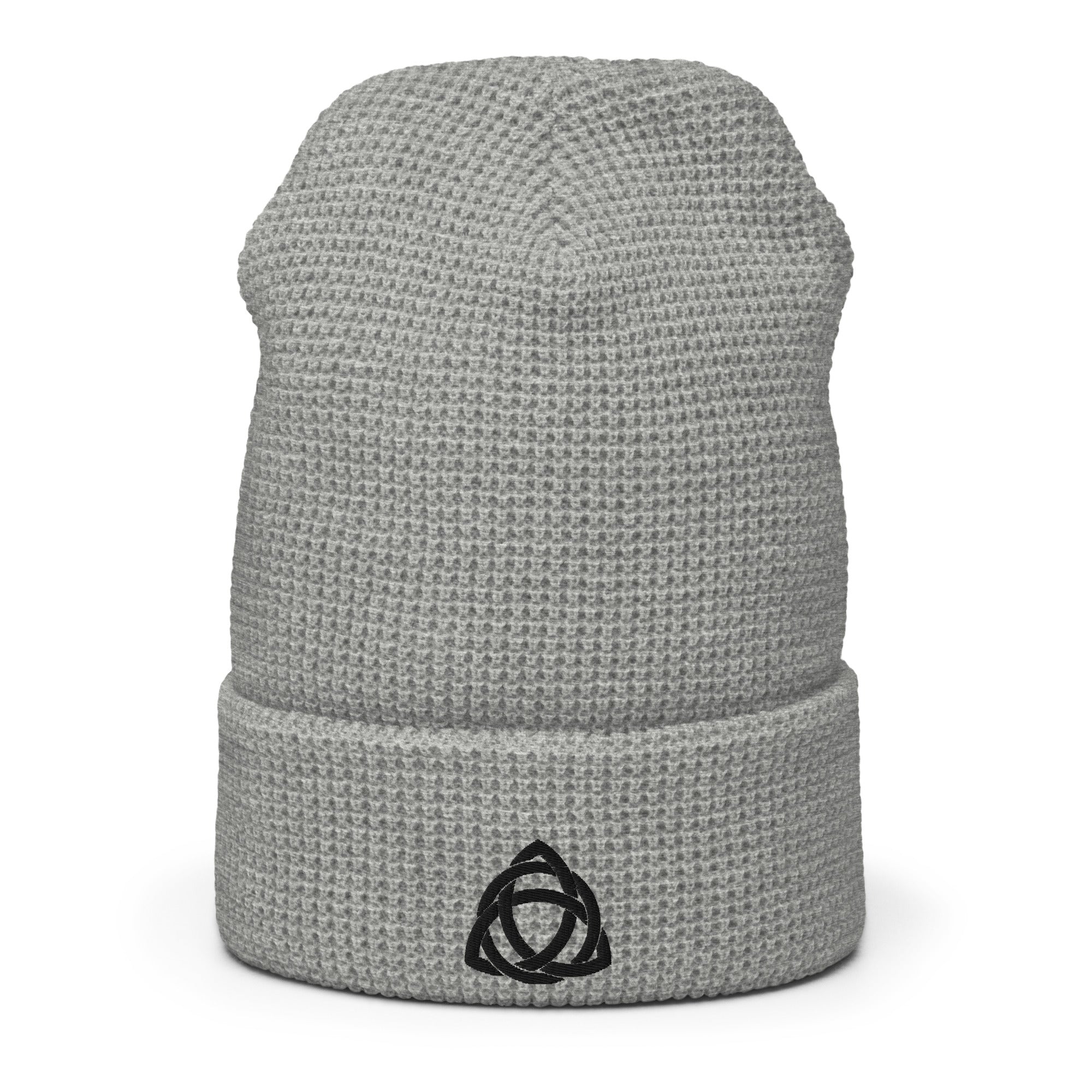 Trinity Knot Embroidered Waffle Beanie