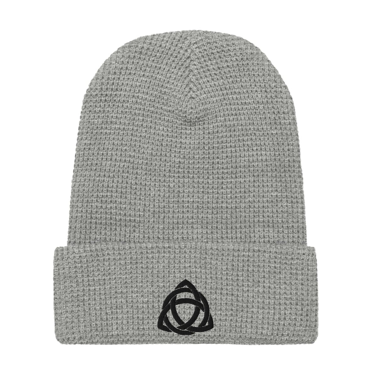 Trinity Knot Embroidered Waffle Beanie