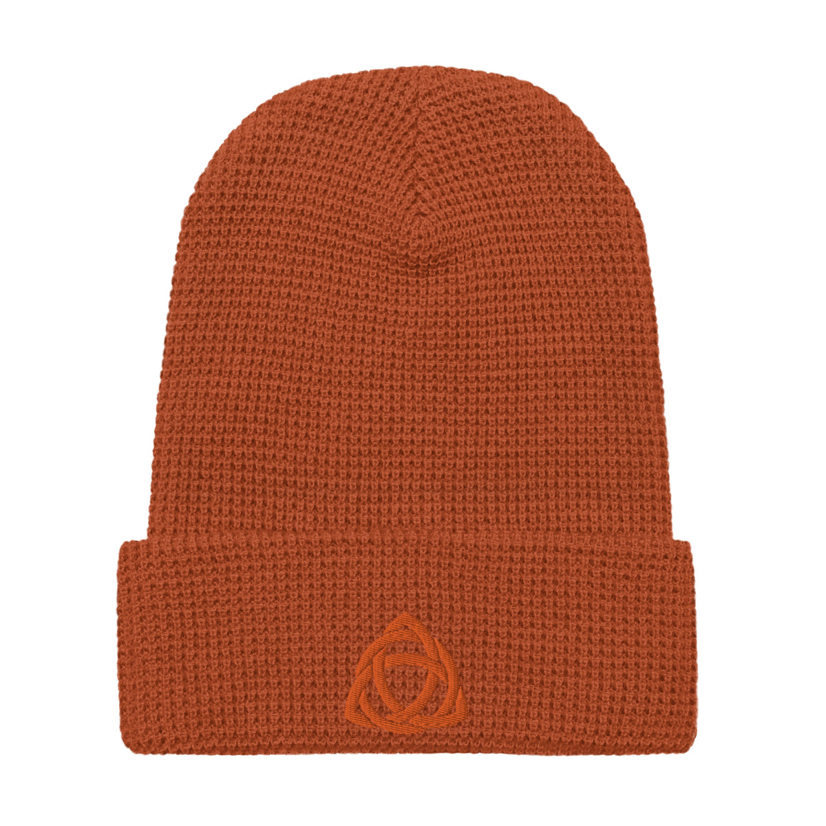 Trinity Knot Embroidered Waffle Beanie