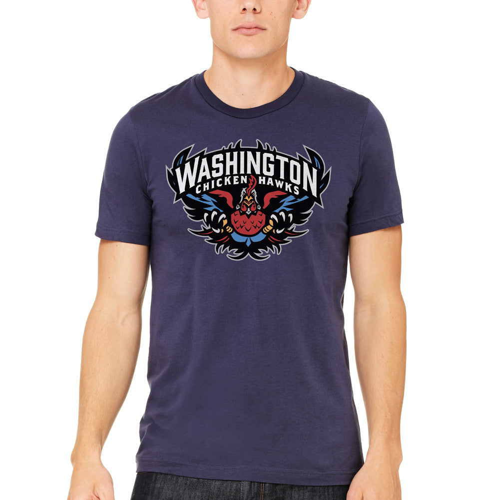 Washington Chickenhawks Logo navy Tee by Liberty Maniacs