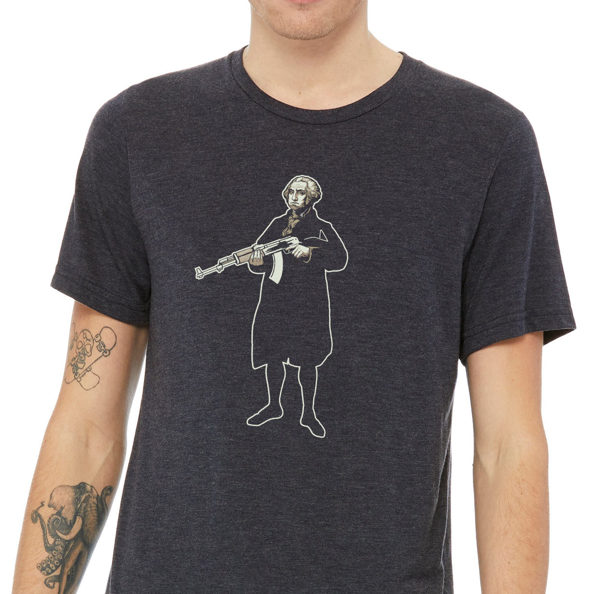 George Washington With an AK47 T-Shirt