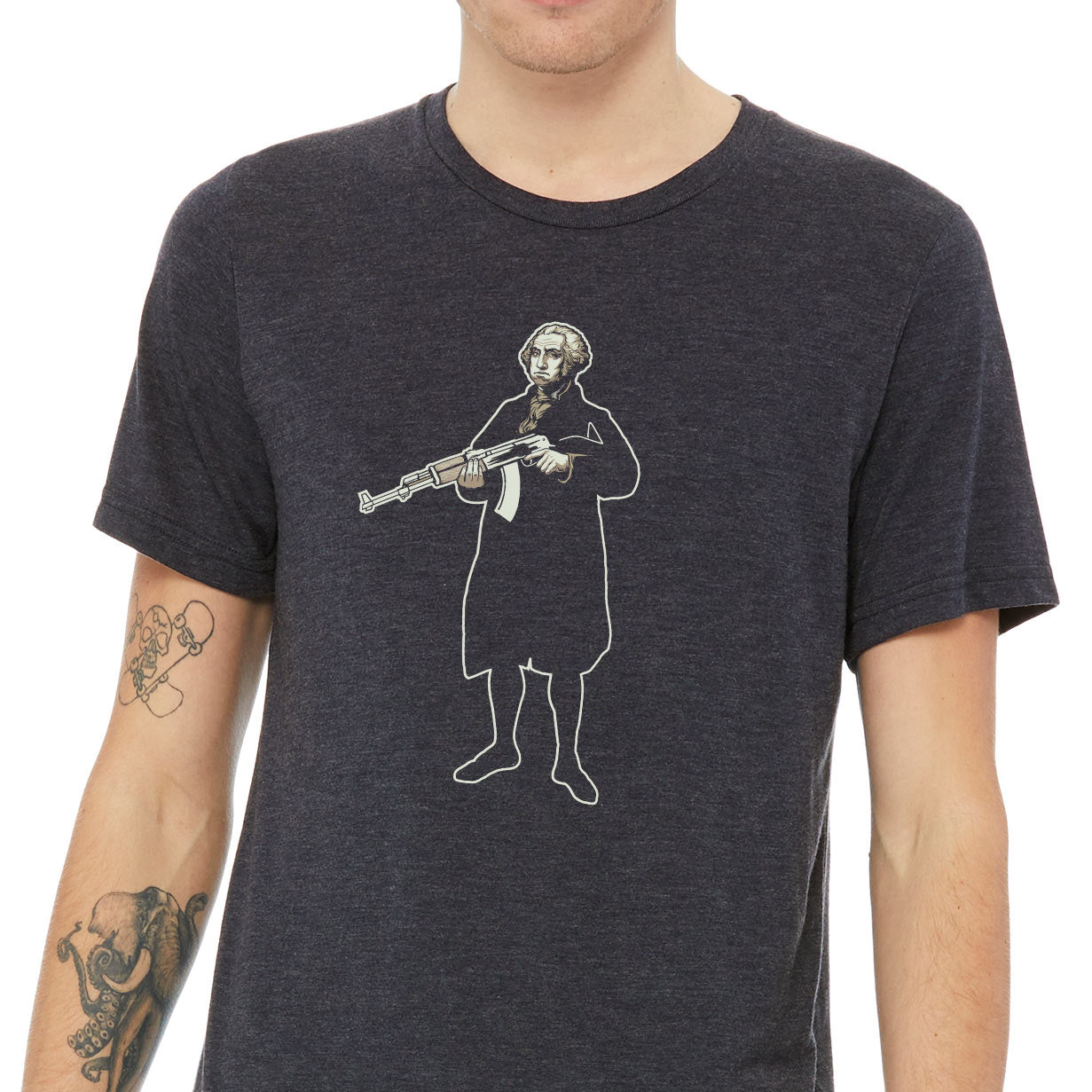 George Washington With an AK47 T-Shirt