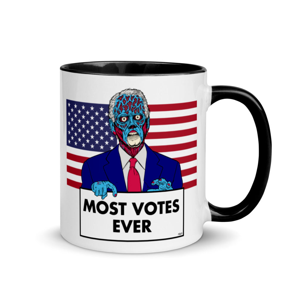They Live Joe Most Votes Ever Mug with Color Inside