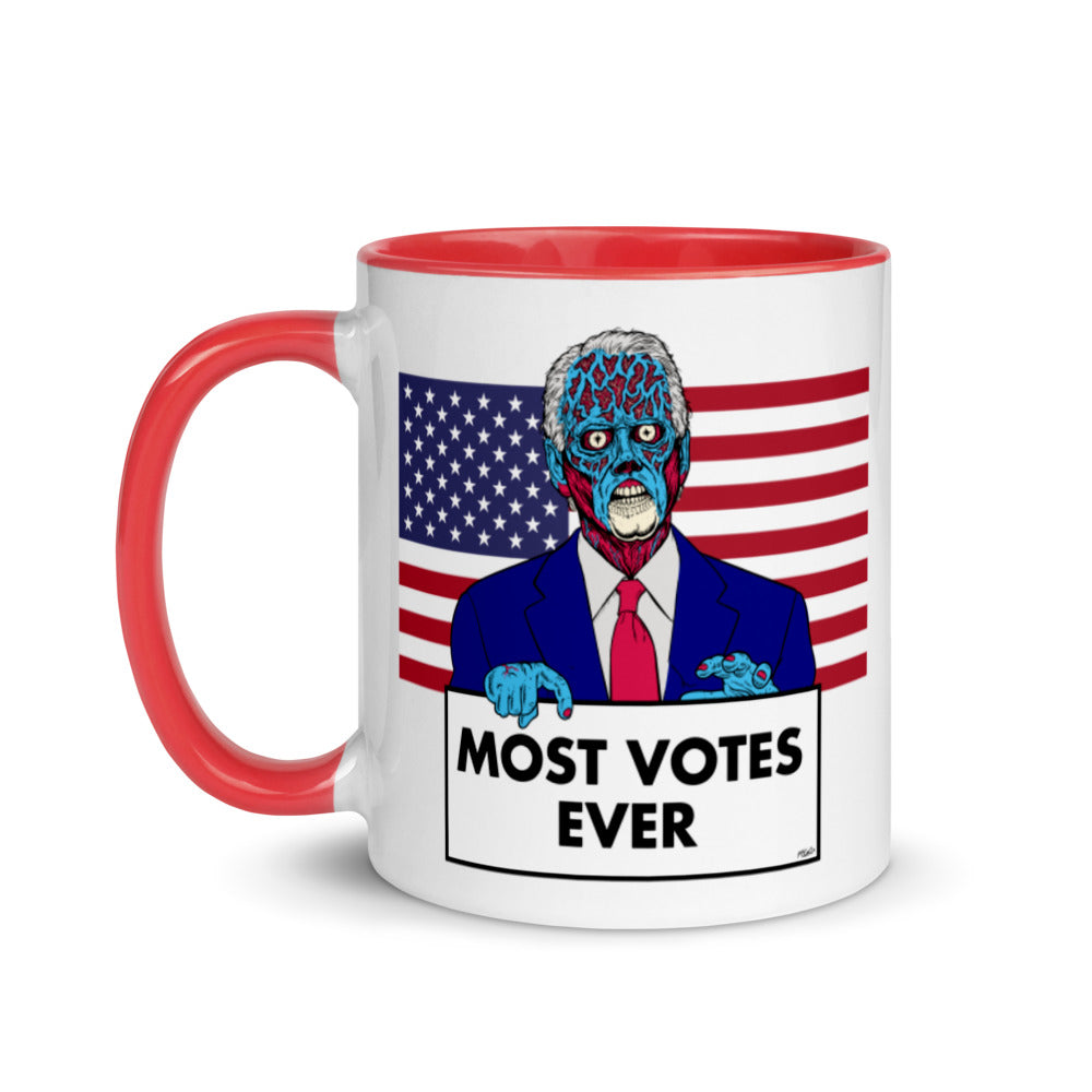 They Live Joe Most Votes Ever Mug with Color Inside
