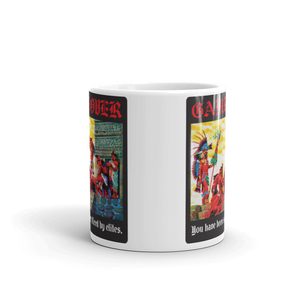 Game Over You Have Been Sacrificed By Elites Pixel Art Mug
