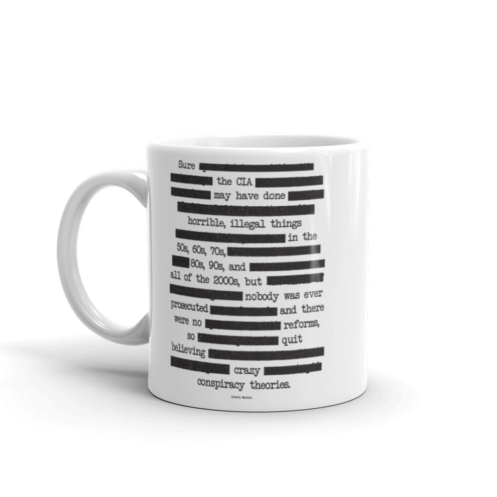 CIA Redacted Conspiracy Theories Mug