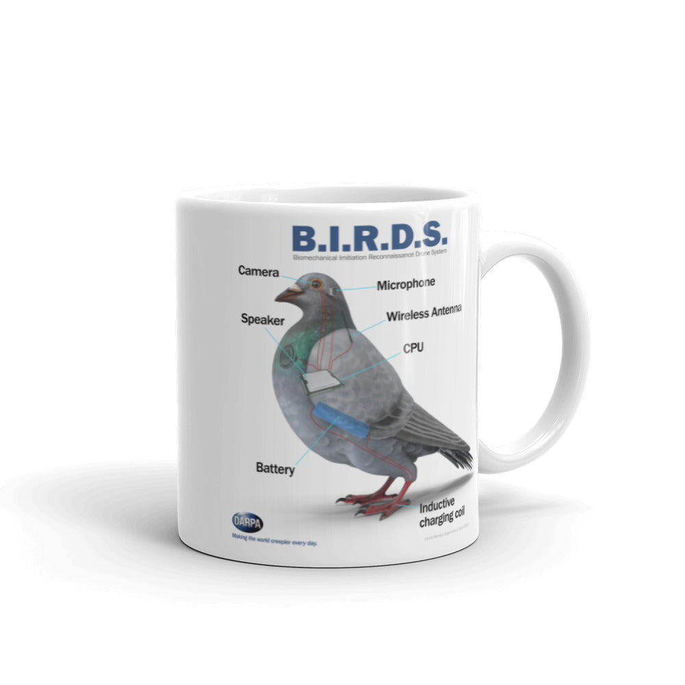 BIRDS Aren't Real Schematics Coffee Mug