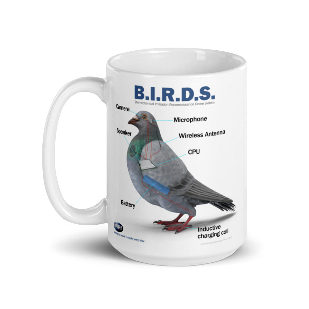 BIRDS Aren&#39;t Real Schematics Coffee Mug