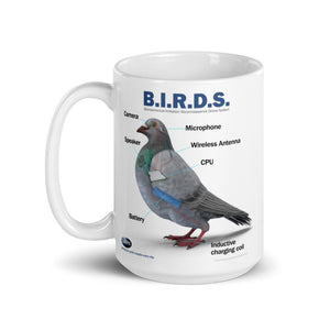 BIRDS Aren't Real Schematics Coffee Mug
