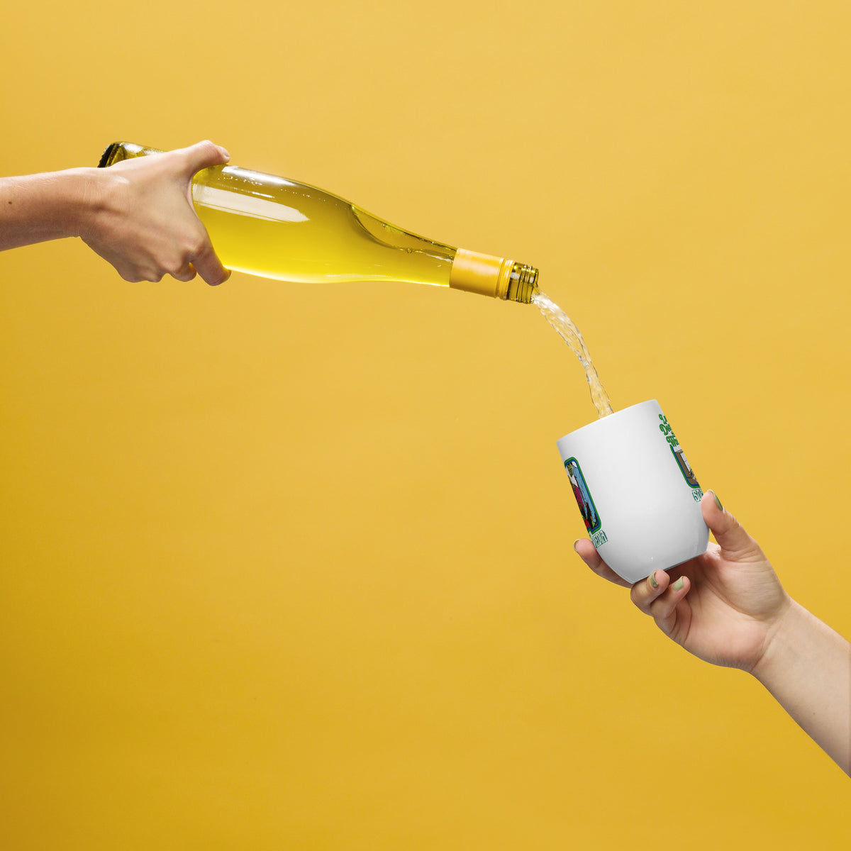 Let&#39;s Destroy the World with Social Media Wine tumbler