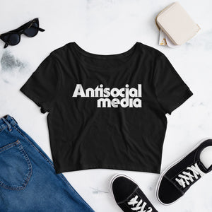 Antisocial Media Women’s Crop Tee