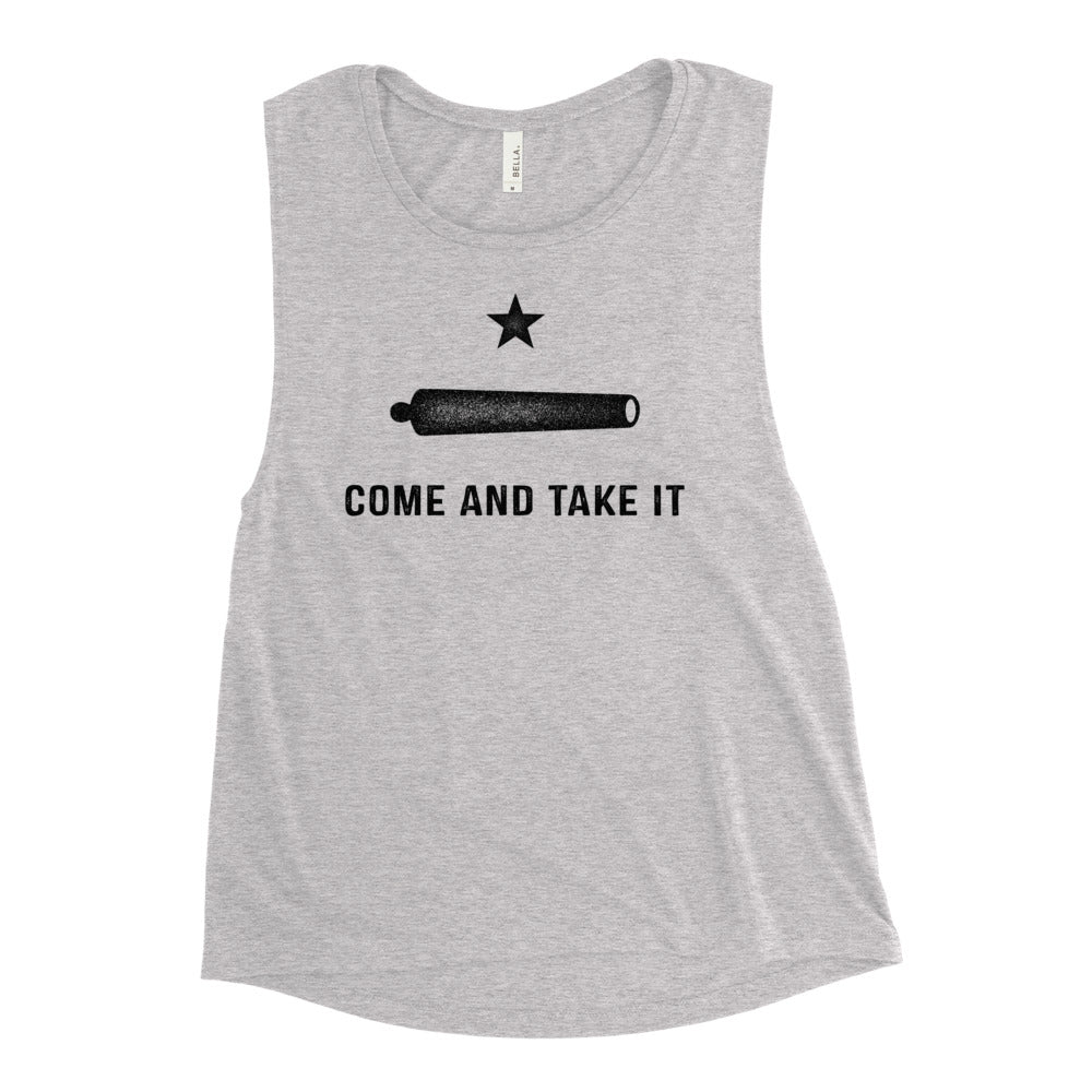 Gonzalez Come and Take It Ladies’ Flowy Muscle Tank