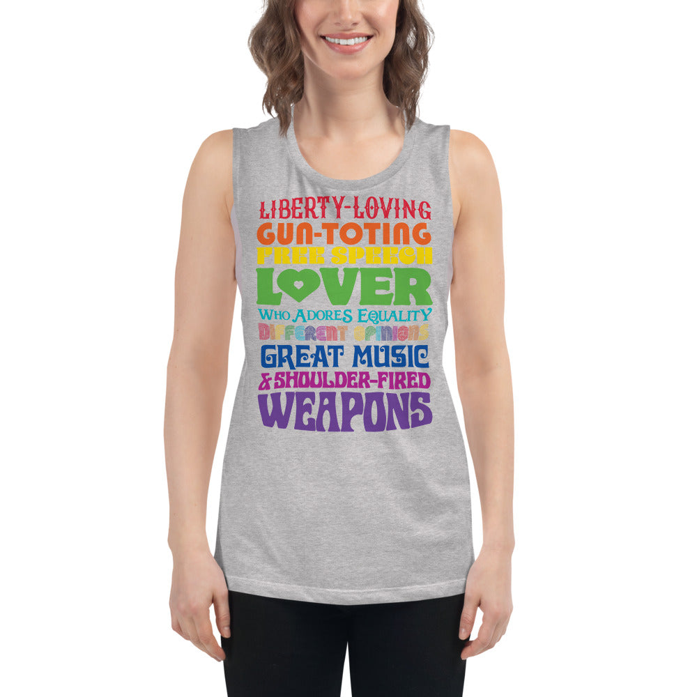 Reasonable Virtue Signaling Ladies’ Muscle Tank