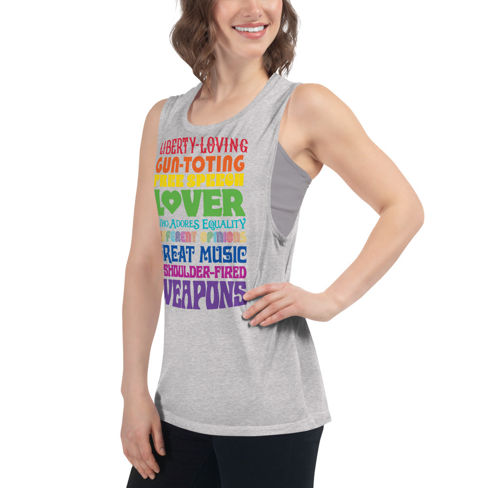 Reasonable Virtue Signaling Ladies’ Muscle Tank