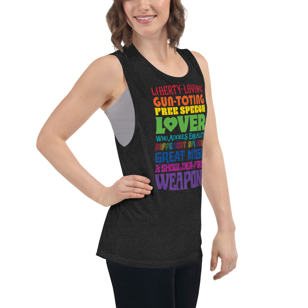 Reasonable Virtue Signaling Ladies’ Muscle Tank