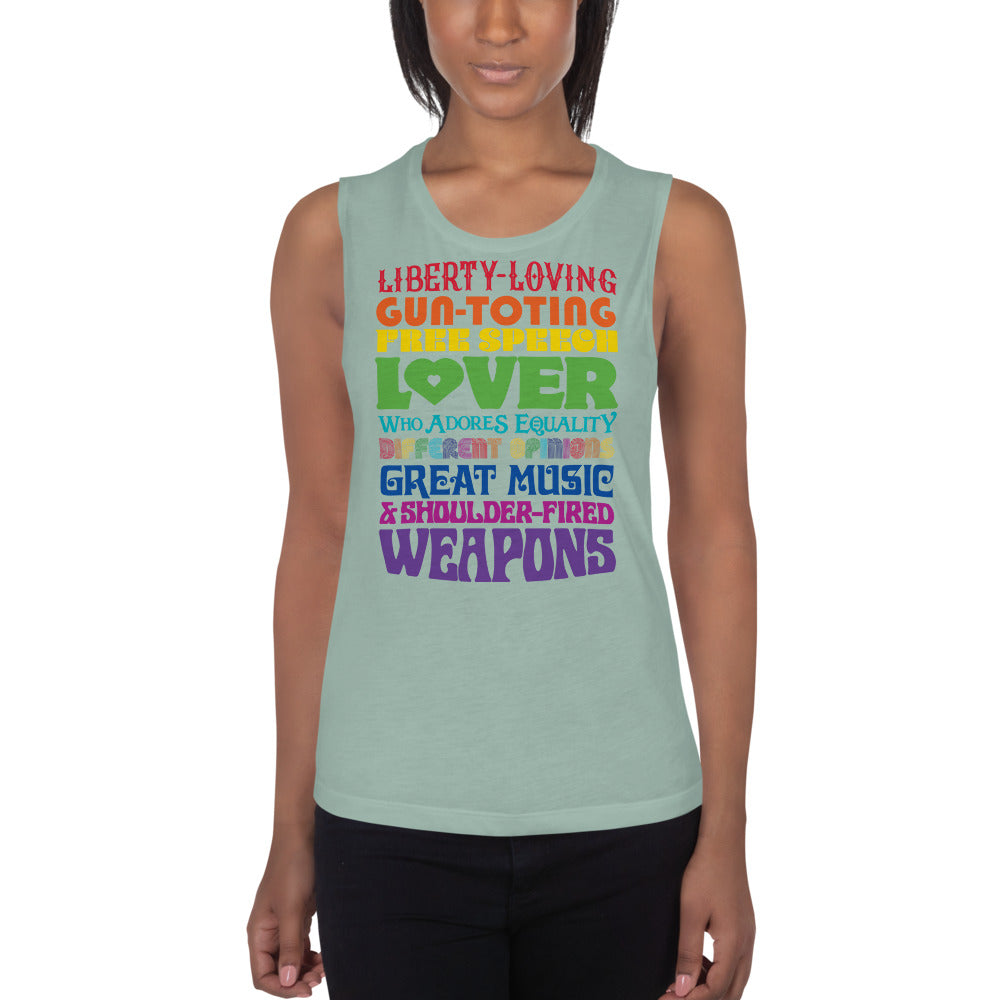 Reasonable Virtue Signaling Ladies’ Muscle Tank