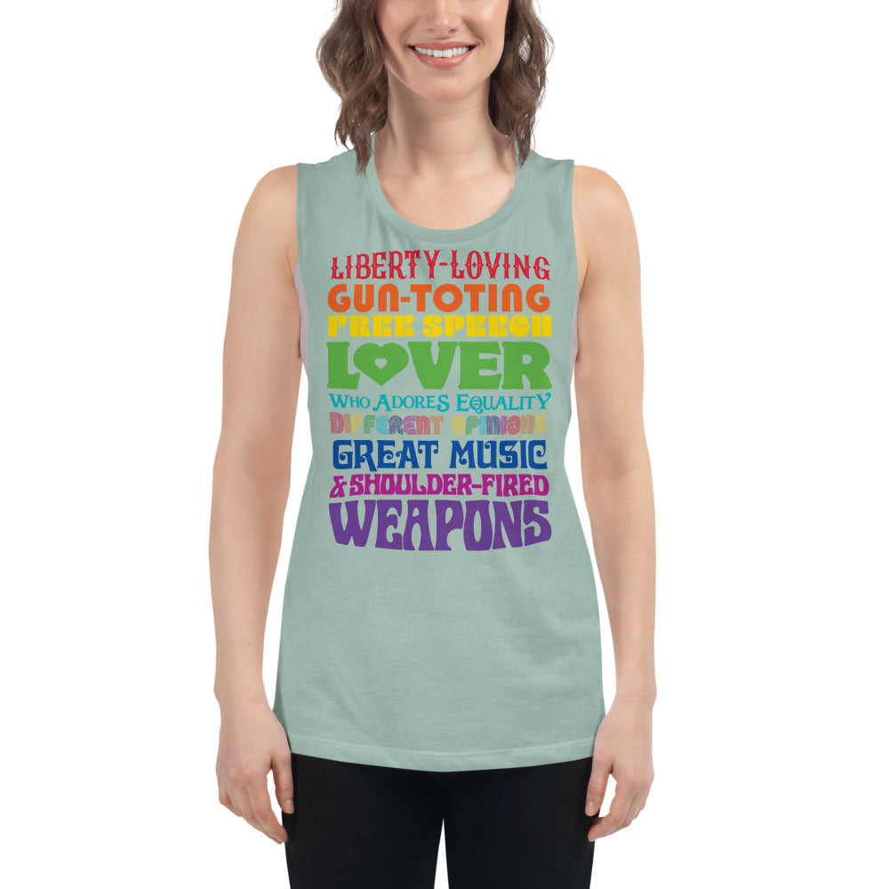 Reasonable Virtue Signaling Ladies’ Muscle Tank