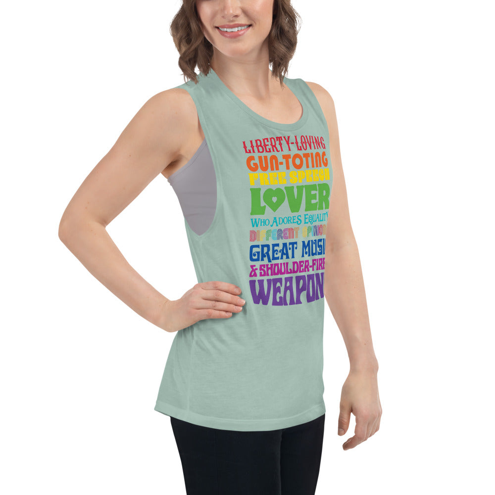 Reasonable Virtue Signaling Ladies’ Muscle Tank