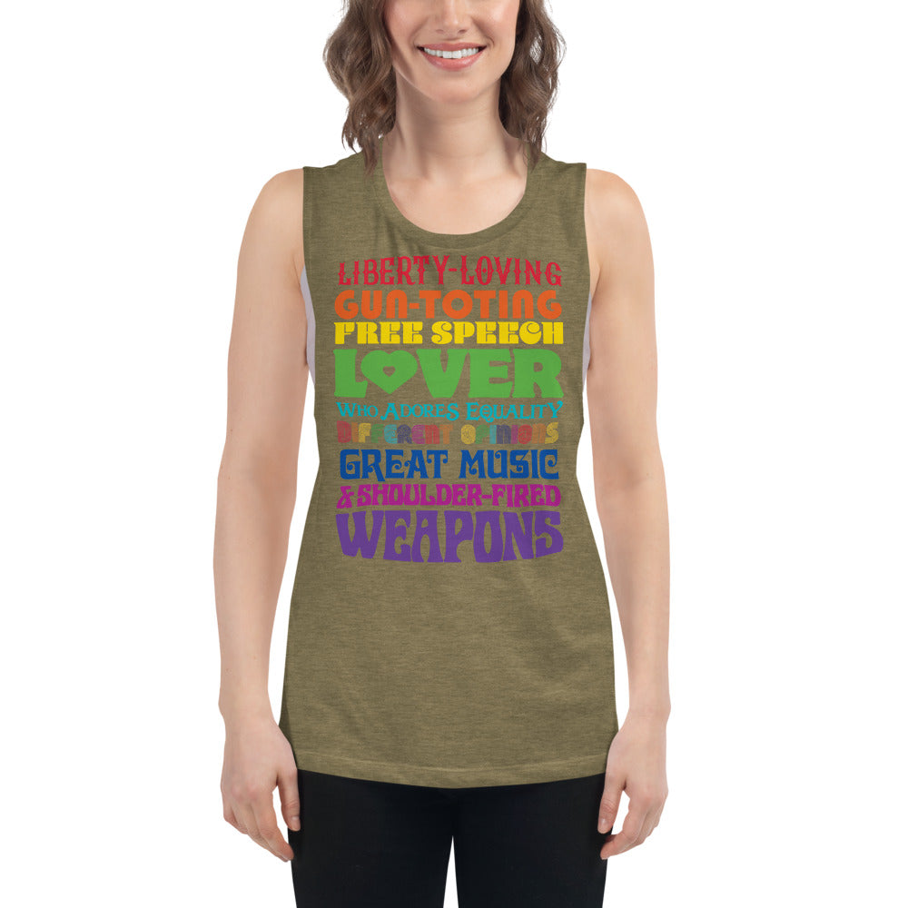 Reasonable Virtue Signaling Ladies’ Muscle Tank