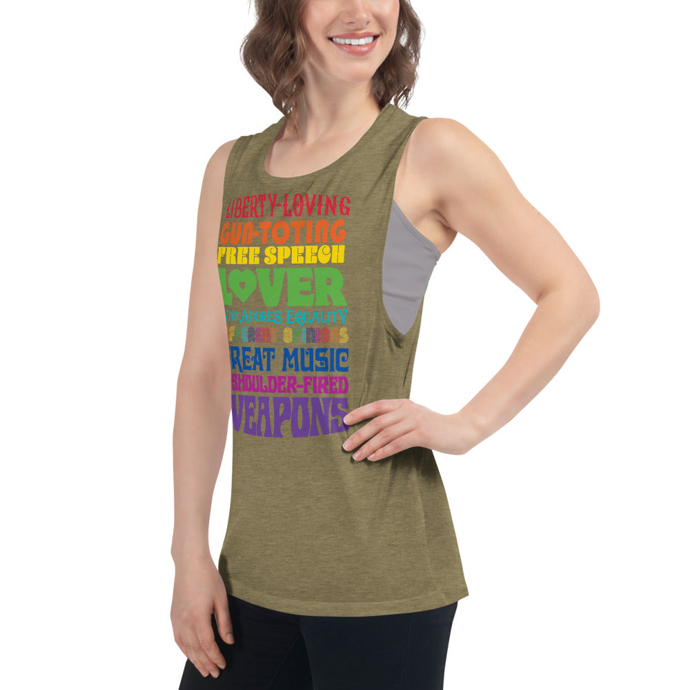 Reasonable Virtue Signaling Ladies’ Muscle Tank