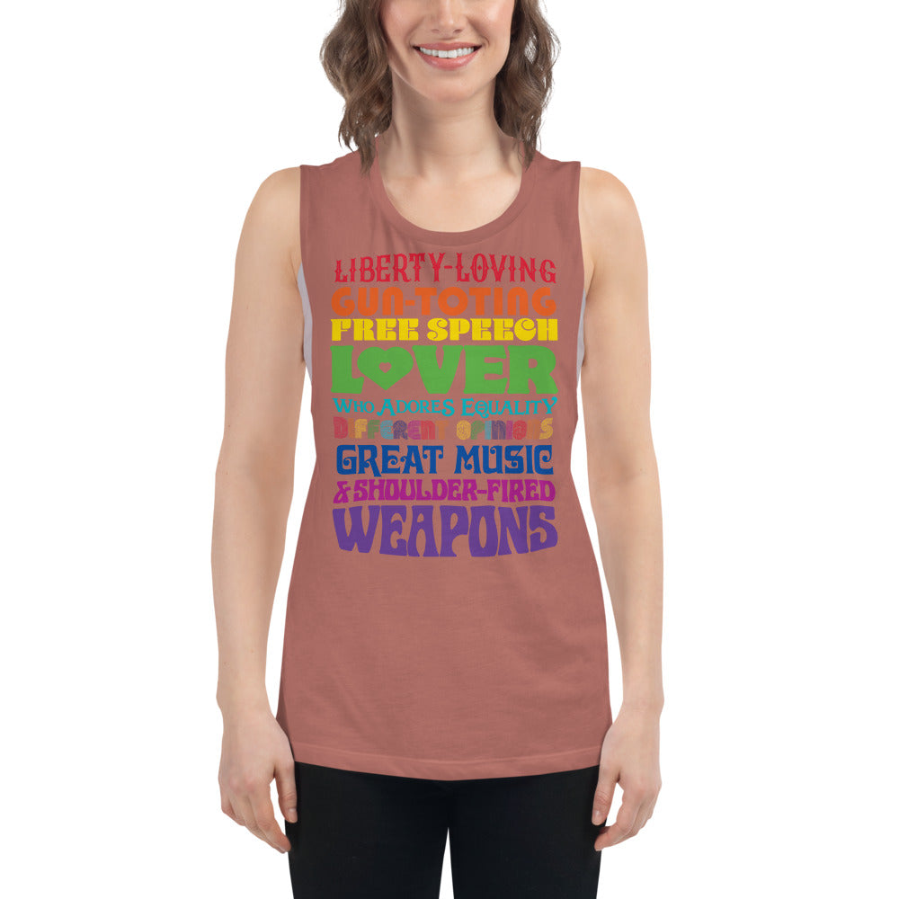 Reasonable Virtue Signaling Ladies’ Muscle Tank