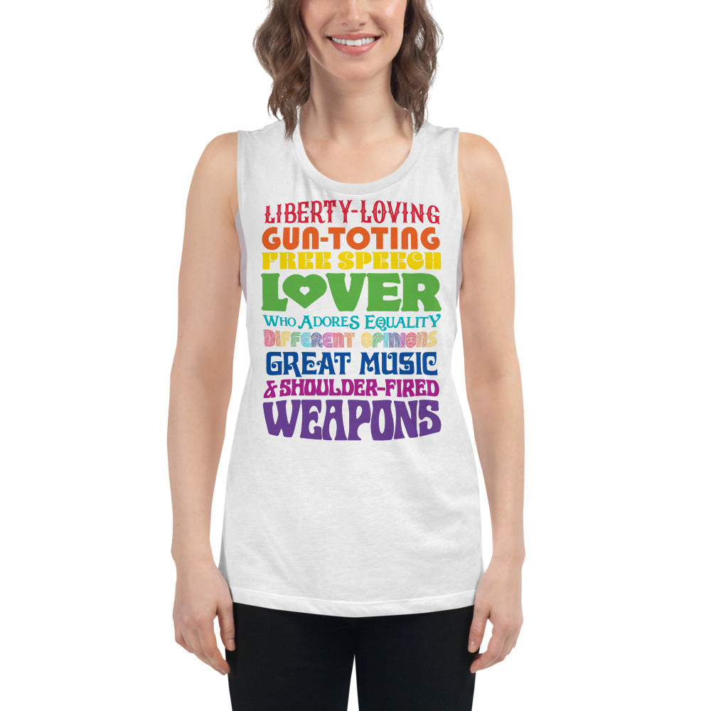 Reasonable Virtue Signaling Ladies’ Muscle Tank