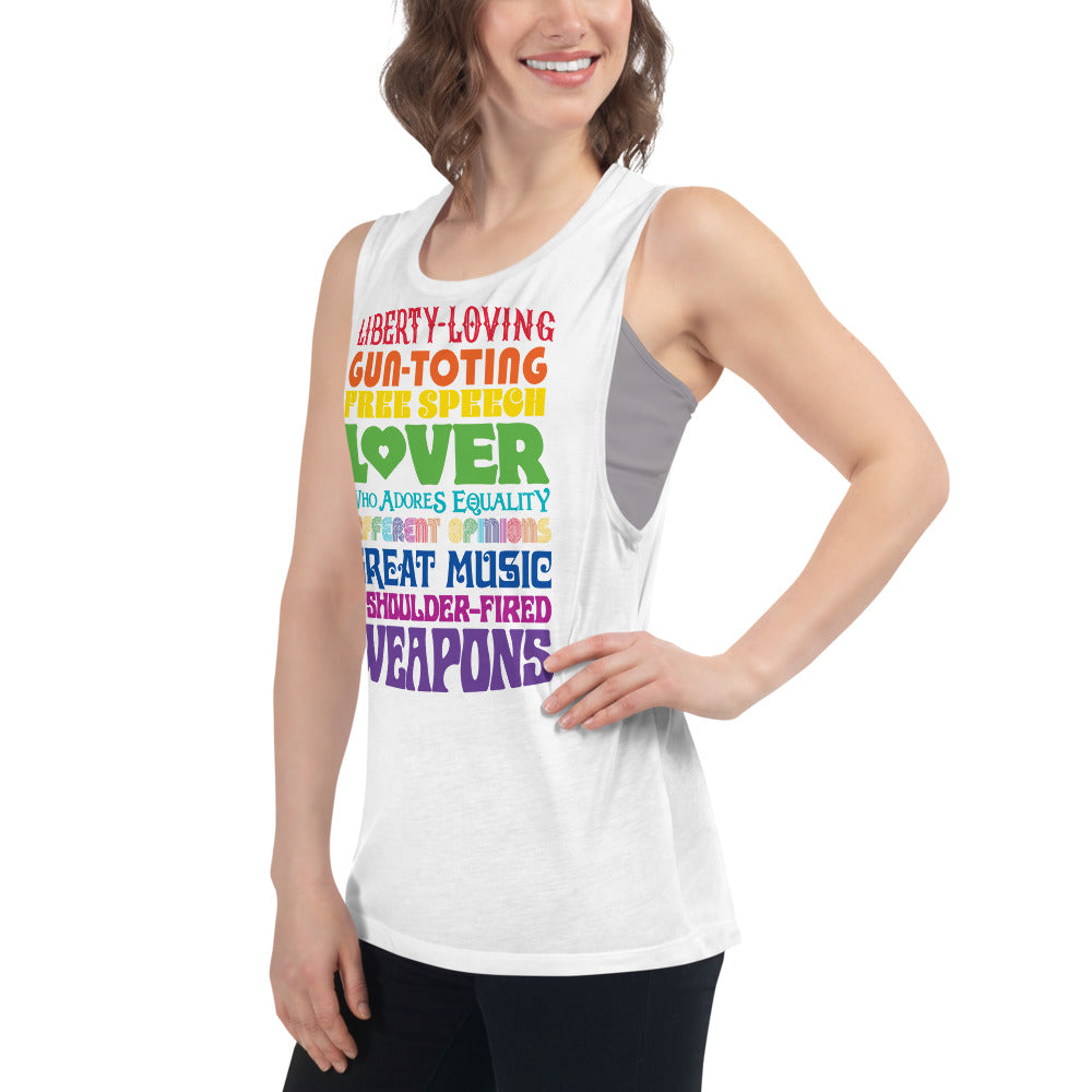 Reasonable Virtue Signaling Ladies’ Muscle Tank