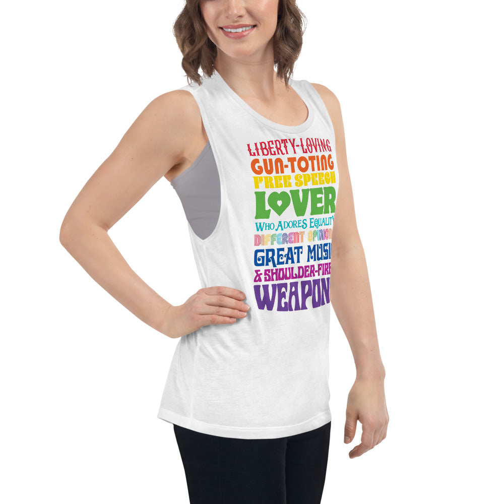 Reasonable Virtue Signaling Ladies’ Muscle Tank